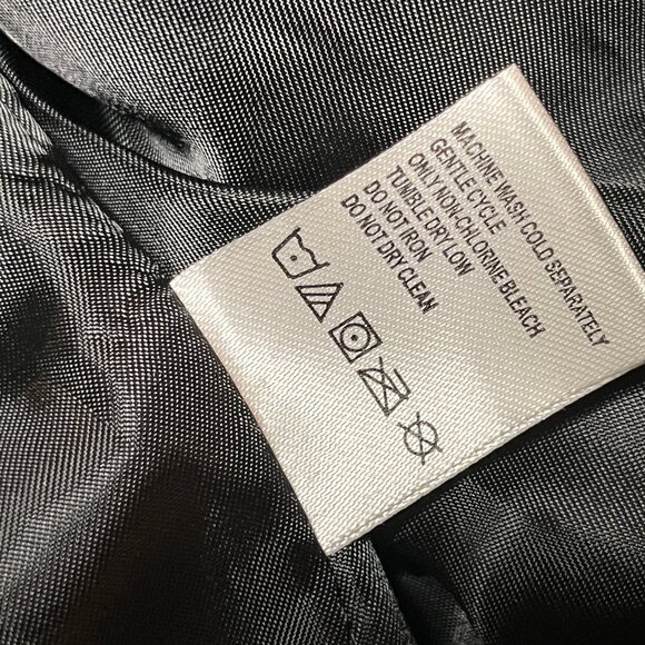 Coldwater Creek M Black Down Puffer Winter Coat Jacket Long Packable Outerwear - Picture 9 of 10